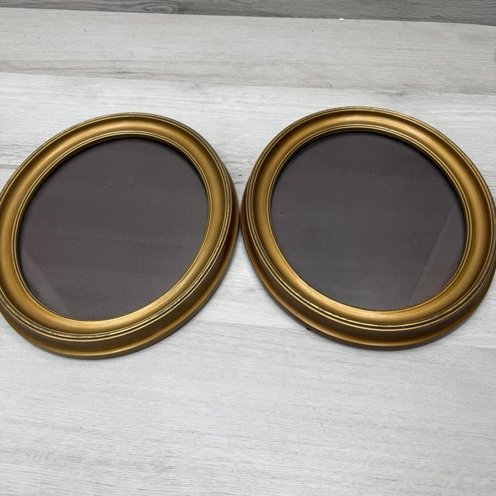 Gold Oval Picture Frames Set of 2 Gallery Wall Grandmillennial Cottagecore Decor